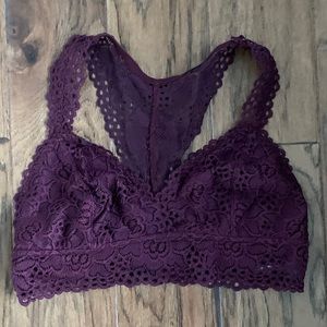 Purple bralette